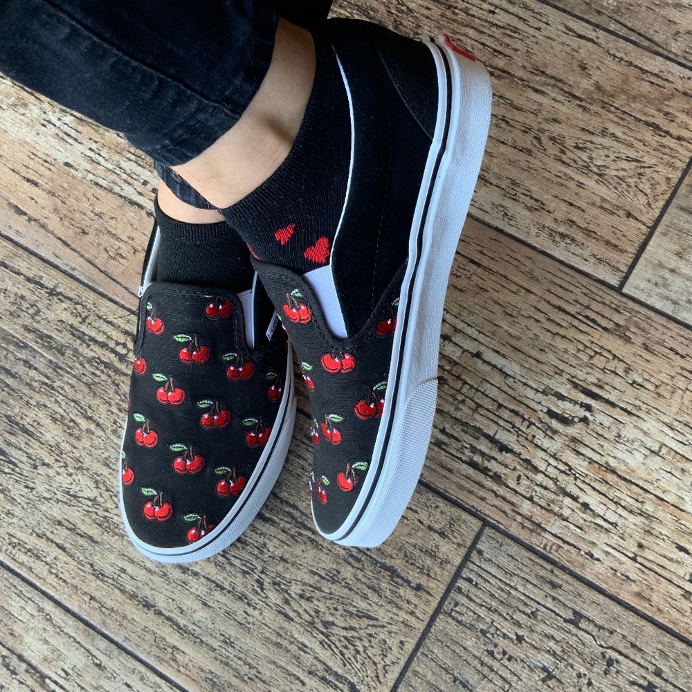 Cherry Poppers Vans Slip-Ons